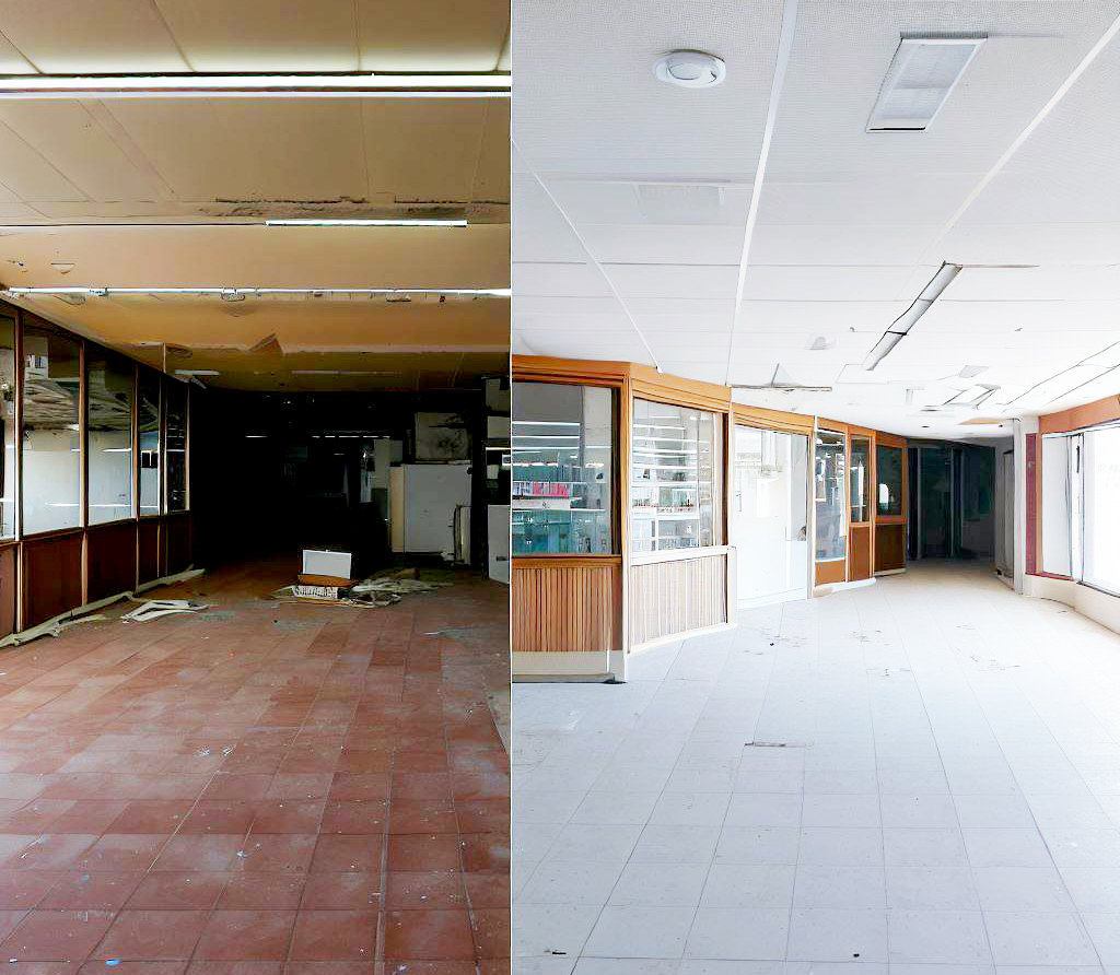 antes y despues de realizar una reforma en local comercial antes y despues de realizar una reforma en local comercial