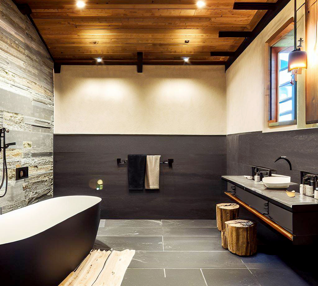 baño-moderno-dekton-negro