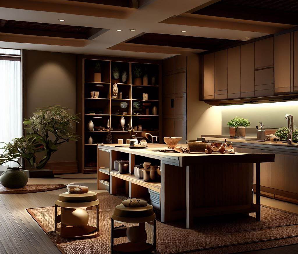 cocina con diseño de estilo zen cocina con diseño de estilo zen