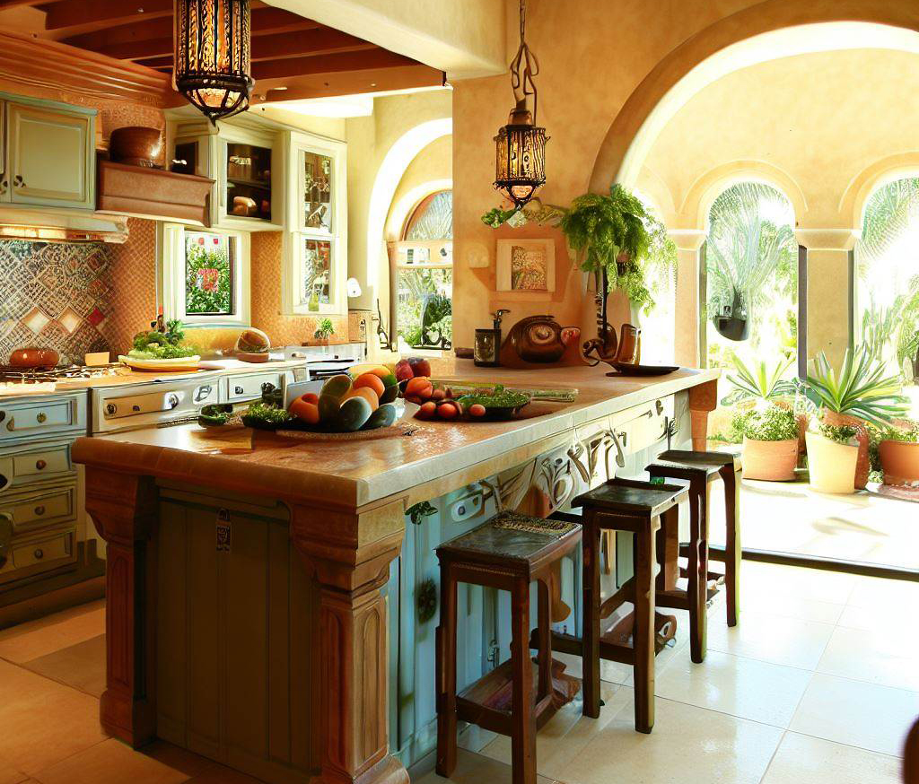 cocina con diseño mediterraneo cocina con diseño mediterraneo